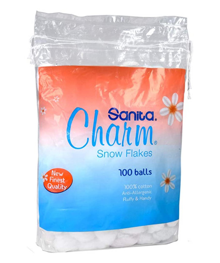 SANITA CHARM / SNOW FLAKES BAG / 100PC