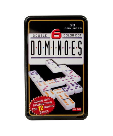 DOMINOES / DOUBLE & COLOR DOT / 1PC