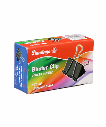 FLAMINGO / BINDER CLIP 25MM BOX / 12PC