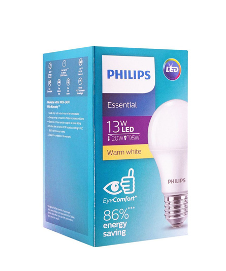 PHILIPS / 13W LED WARM WHITE E27/ 1PC