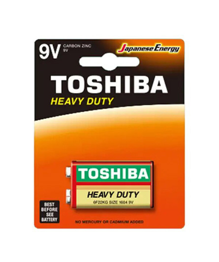 TOSHIBA / 9V HEAVY DUTY BATTERY / 1PC