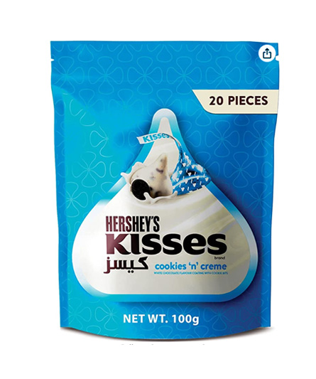 HERSHEYS / KISSES COOKIES & CREAM / 100GR